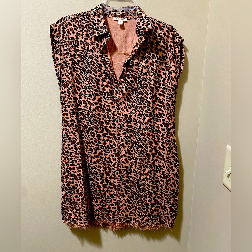 Pink cheetah print dress